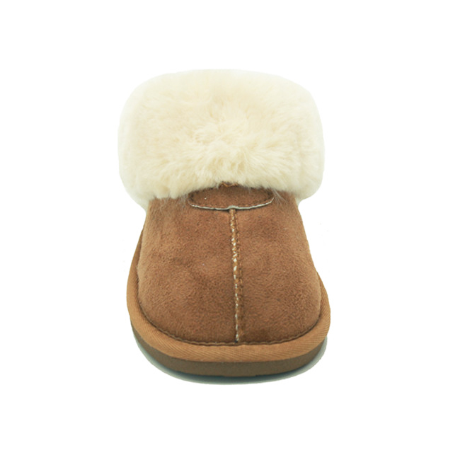 Custom Winter Warm Bedroom Flat Indoor Outdoor Genuine Leather Fluffy Australia Sheepskin Slippers Women 