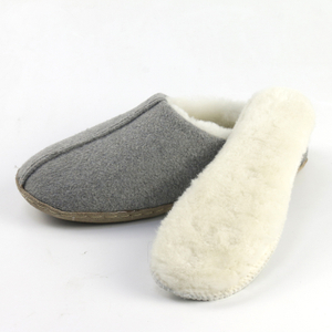 Men's Winter Warm Indoor Outdoor Wool Felt Slippers with Arch Support