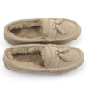 Classic Winter Soft Cow Suede Antislip House Indoor Outdoor Women Sheepskin Moccasins Slippers