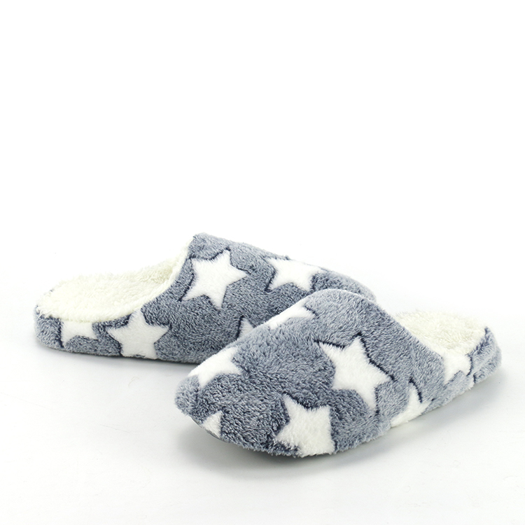 Custom Cute Soft Comfy Indoor Bedroom Memory Foam Star Slippers