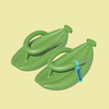 Summer Fruit Banana Design EVA Cloud Flip Flop Slides Pillow Thong Slippers