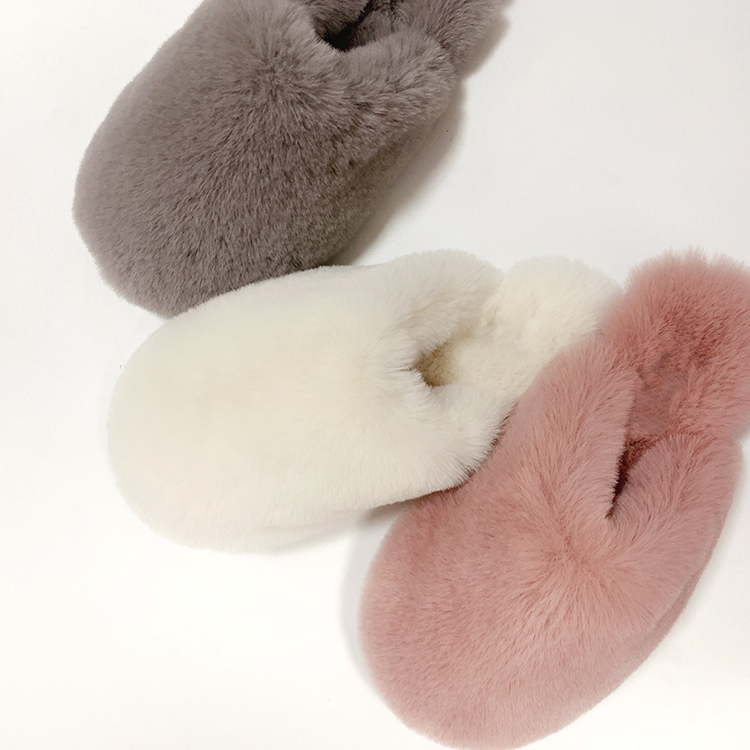 High Quality Custom with Logo Indoor Home Furry Slides Fluffy