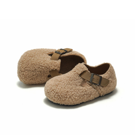 Trendy Comfortable Anti Slip Durable Mules Soft Warm Furry Fluffy Cork Clogs Birken Slippers Shoes for Boys