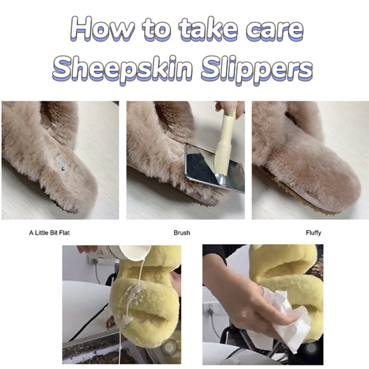 How to take care of the sheepskin slippers?