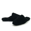 Luxury Fashion Fur Fluffy Loafers Faux Lamb Fur Slippers Custom Logo