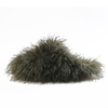 New Design Wholesale Factory Ladies Fluffy Fuzzy Faux Curly Fur Quilted Slippers Winter