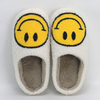 Wholesale Fashion Winter Warm Soft Hot Happy Smiley Face Slides Couple Smile Slippers