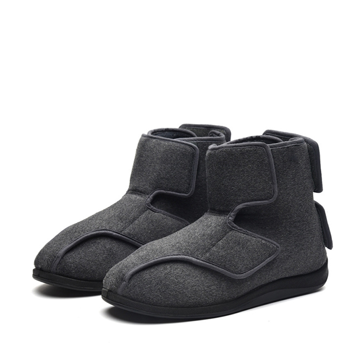 Men Winter Warm Adjustable Safety Comfortable Diabetic Orthopedic Ankle Medical Slippers