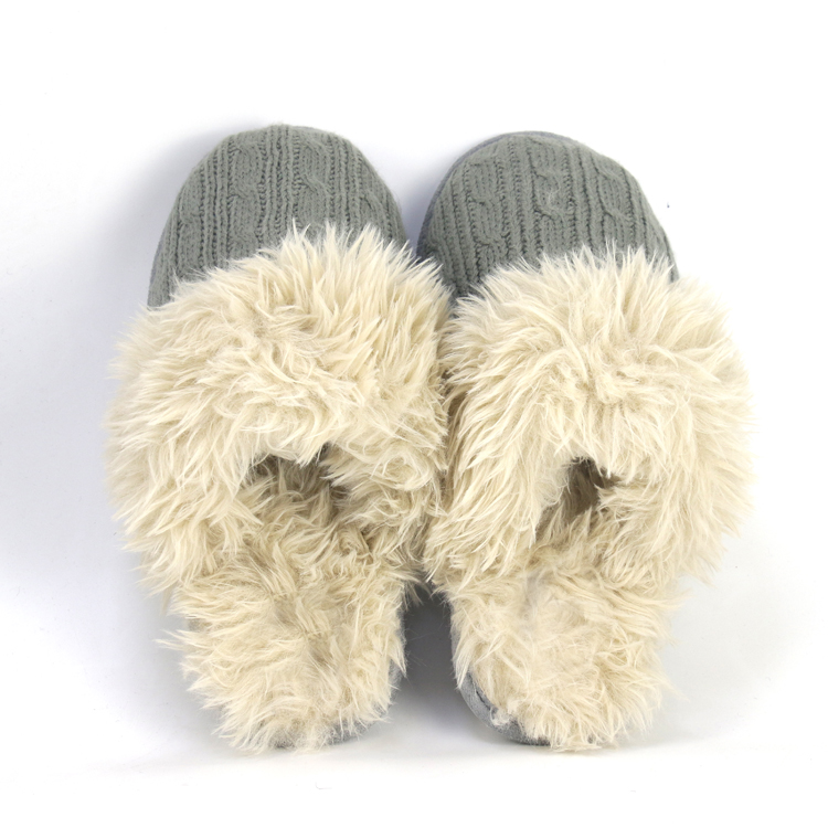 Custom Winter Warm Plush Indoor Outdoor Slippers