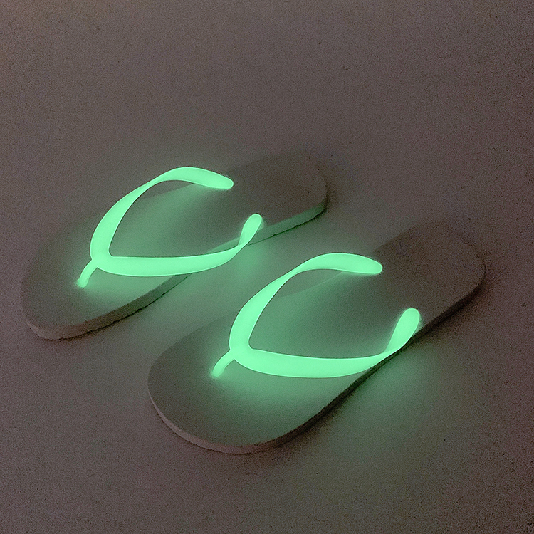 CWholesale Unisex Summer Beach Thong Slides Custom Logo Flip-Flops Nightlight Slippers