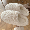 Winter Warm Soft Furry Fur Cloesd Toe OEM Indoor Slippers