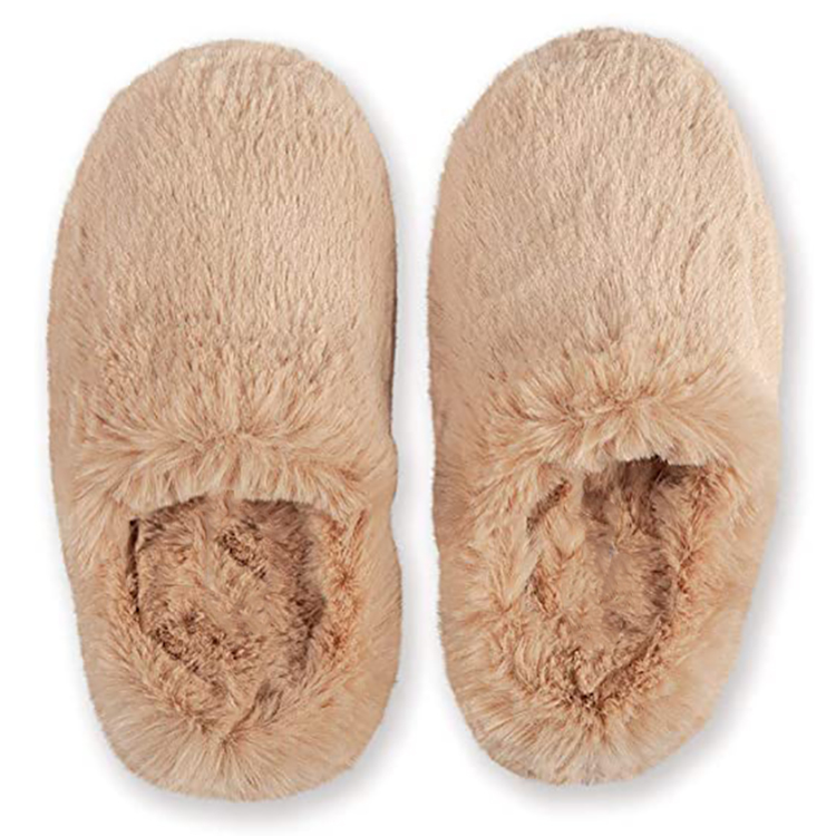 Fluffy Closed Toe Furry Faux Fur Slippers For Home