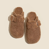 Women Winter Soft Cork Clogs Warm Plush Slides Sandals Furry Plush Teddy Fur Mules Birken Slippers