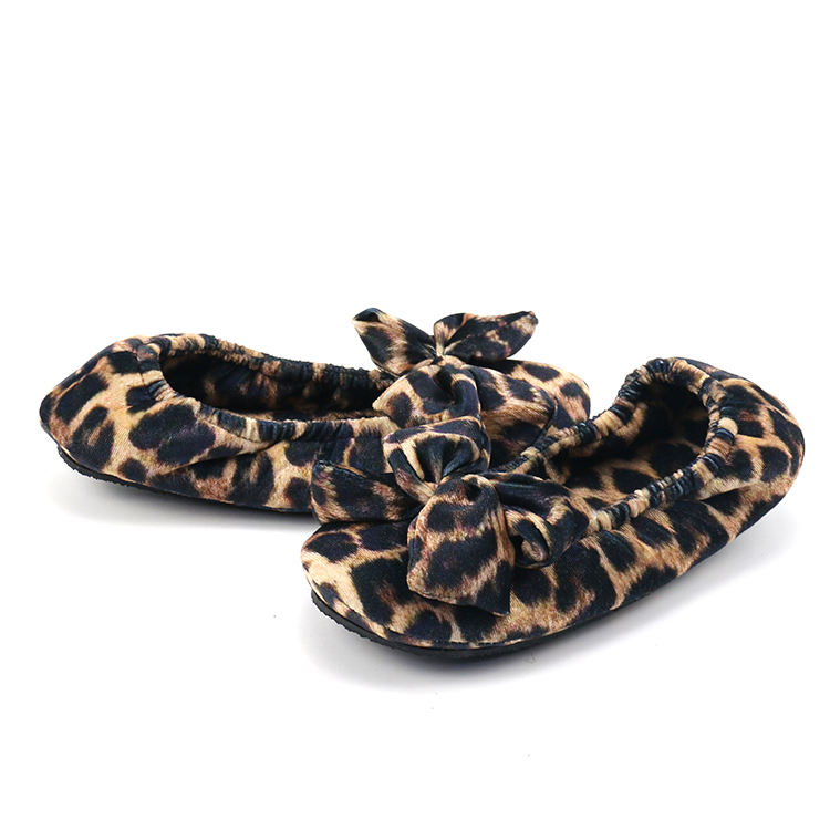 Fashion Soft Comfy Ladies Leopard Ballet Slippers