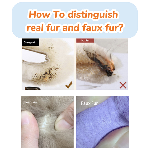How to tell the difference between real fur and faux fur?